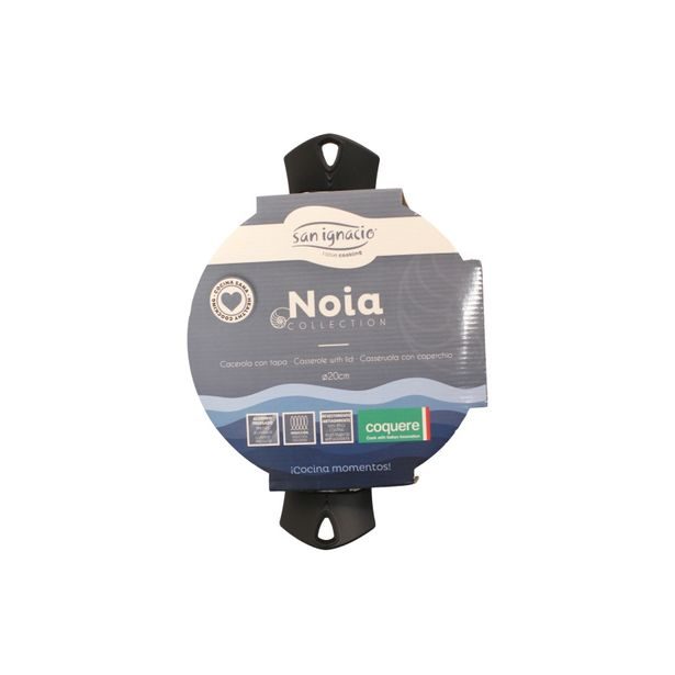 SAN IGNACIO Kastrol s poklicí a nepřilnavým povrchem NOIA 20 cm modrá BGEU-6960