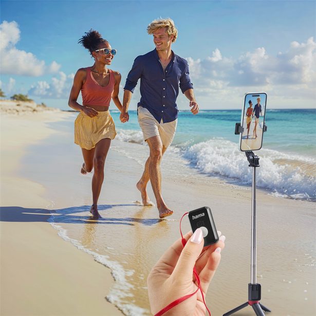 Hama Fancy Stand 70 II, selfie tyč a stativ pro telefon, Bluetooth dálková spoušť