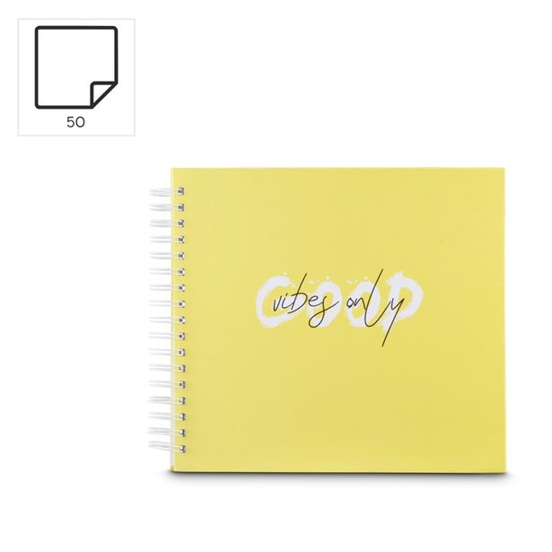 Hama album klasické spirálové Good Things VIBES 28x24 cm, 50 stran