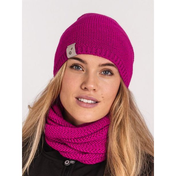 Unuo, Dámská čepice pletená, Fuchsiová