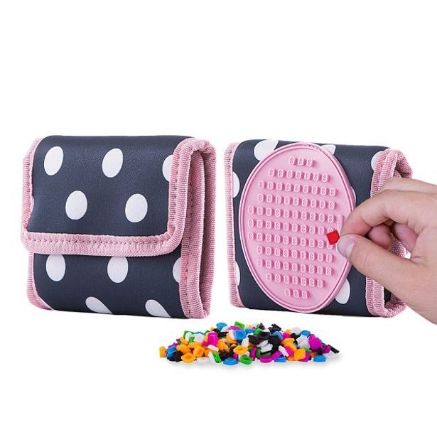 PIXIE CREW PIXIE CREW peněženka modrá s bílým puntíkem