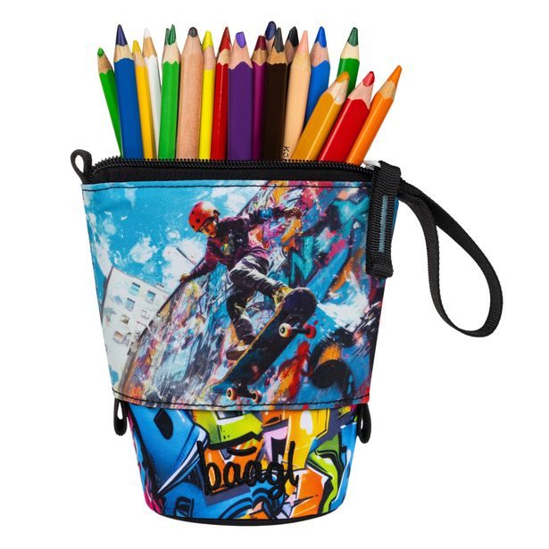 BAAGL Školní penál Pastelkovník Skatepark GRS