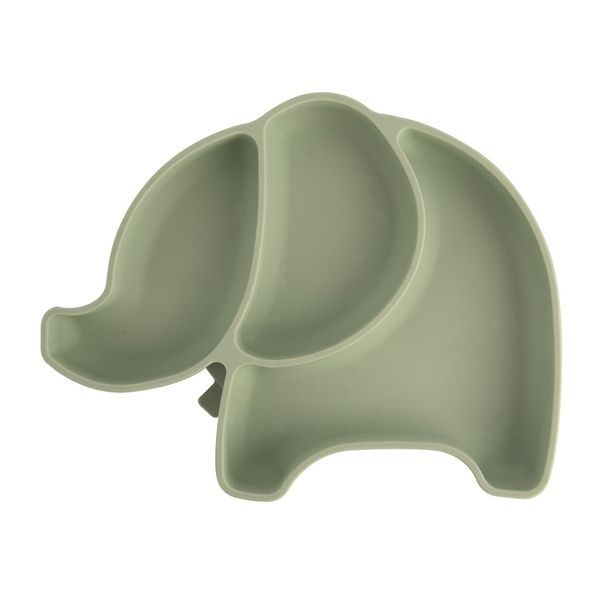 Dělený dětský talíř slon 23x18 cm