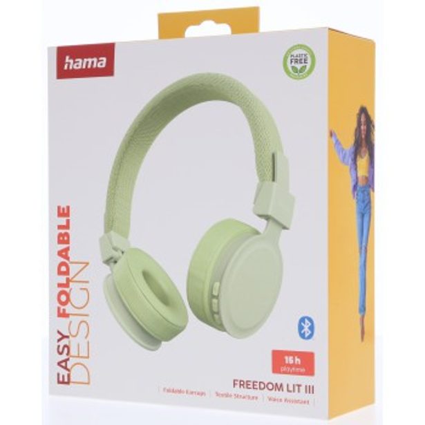 Hama Bluetooth sluchátka Freedom Lit III, on-ear, zelená