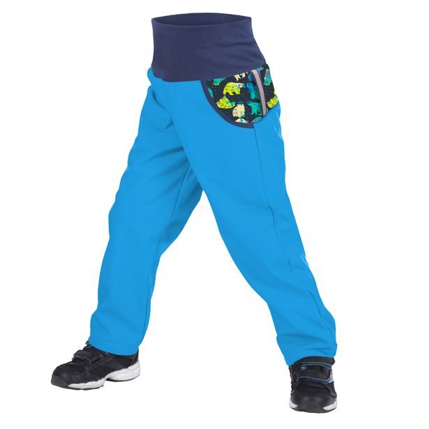 unuo softshellové kalhoty s fleecem Souhvězdí medvěda tyrkysové (Softshell kids trousers)