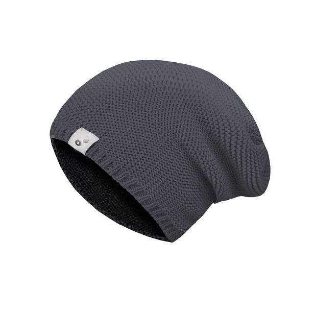 Unuo, Dětská čepice pletená Warm, Šedá