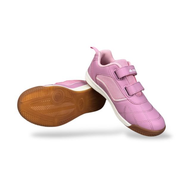 Dětské sálové boty LICO - JAIME V rosa/weiss