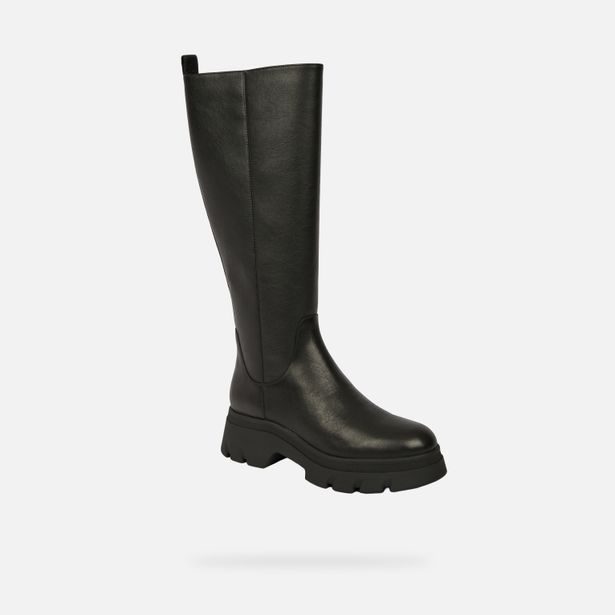 Černé dámské kozačky Geox Pluette