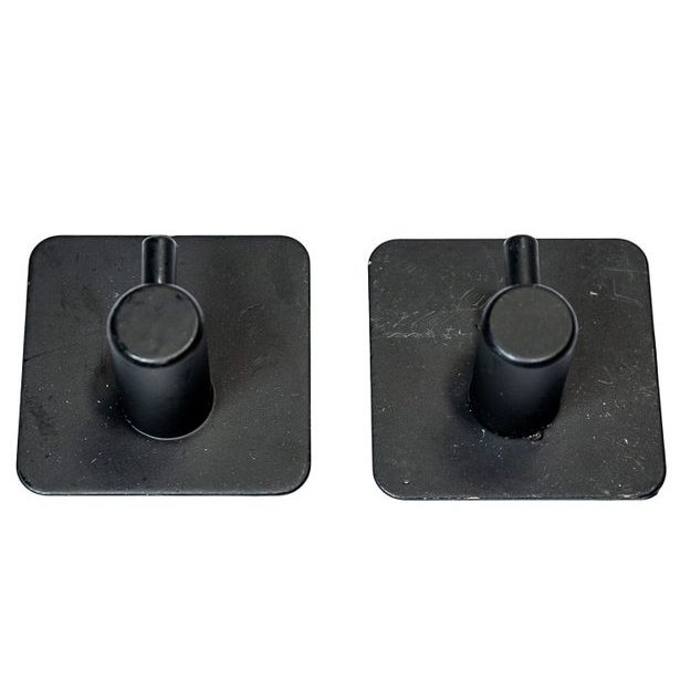 háček- 2ks-OBDÉLNÍK-ČERNÝ kov, samolep.