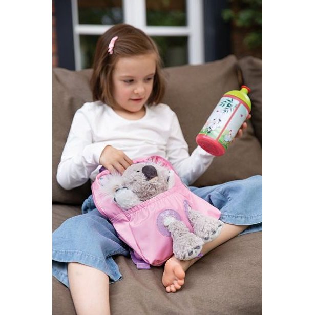 NICI NICI Batůžek 21x26cm s plyšákem Koala 25cm, růžový
