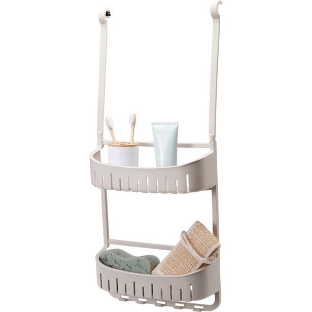 BATHROOM SOLUTIONS Regál koupelnový závěsný s přísavkami béžový KO-C80653830bezo