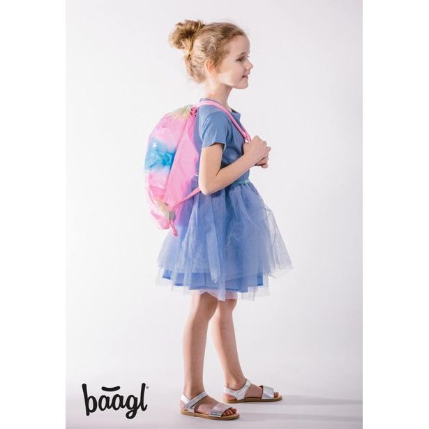 BAAGL SET 3 Airy Rainbow Unicorn: aktovka, penál, sáček