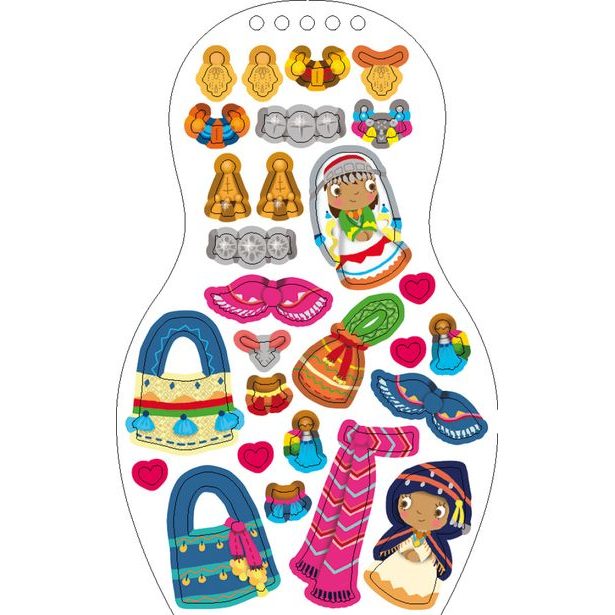 Oblékáme marocké panenky LOUNA – Omalovánky Baagl