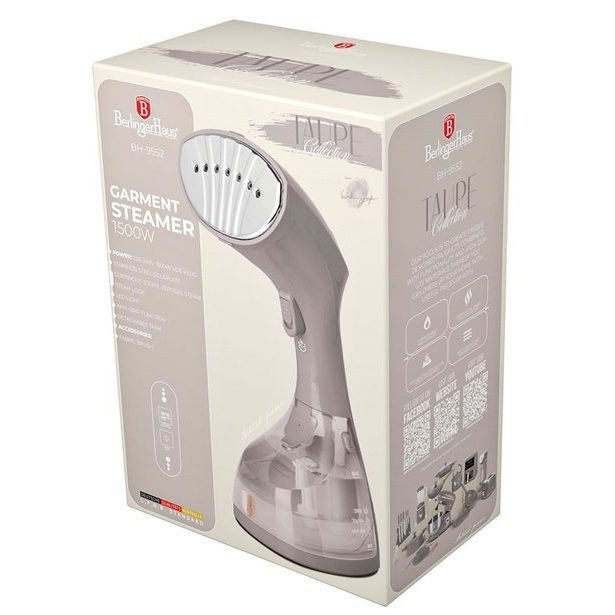 BERLINGERHAUS Napařovač oděvů s kartáčem Taupe Collection BH-9552