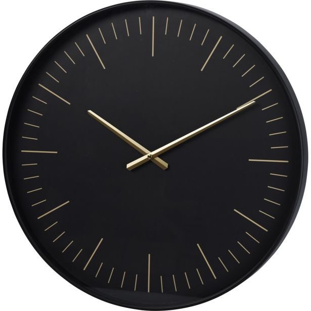 SEGNALE Nástěnné hodiny 50x4 cm černé KO-837000350