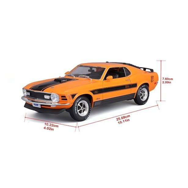 Maisto Maisto - 1970 Ford Mustang Mach 1, oranžová, 1:18