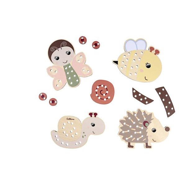 Dřevěná vyšívací hra 15ks, DP12