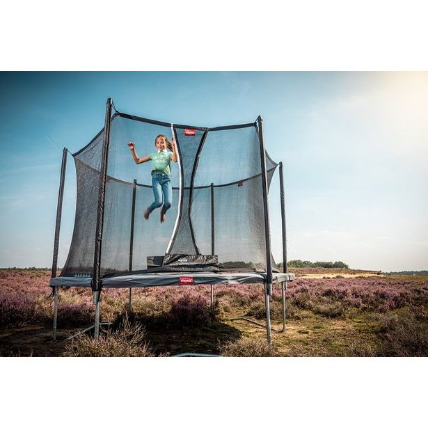 BERG Trampolína BERG Favorit 270cm šedá + ochranná síť Comfort