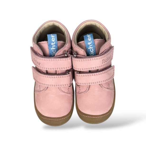 Dětská celoroční kožená obuv Richter - Růžová
