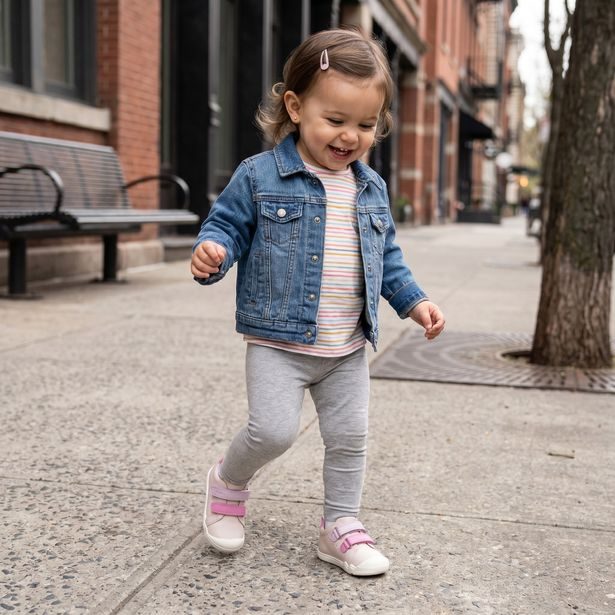 Světle růžové dívčí barefoot tenisky Geox Steppieup