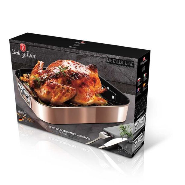 BERLINGERHAUS Pekáč s roštem Rosegold Metallic Line BH-7845