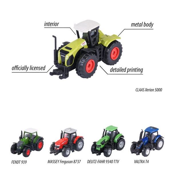 Farmářské vozidlo kovové, 6 druhů