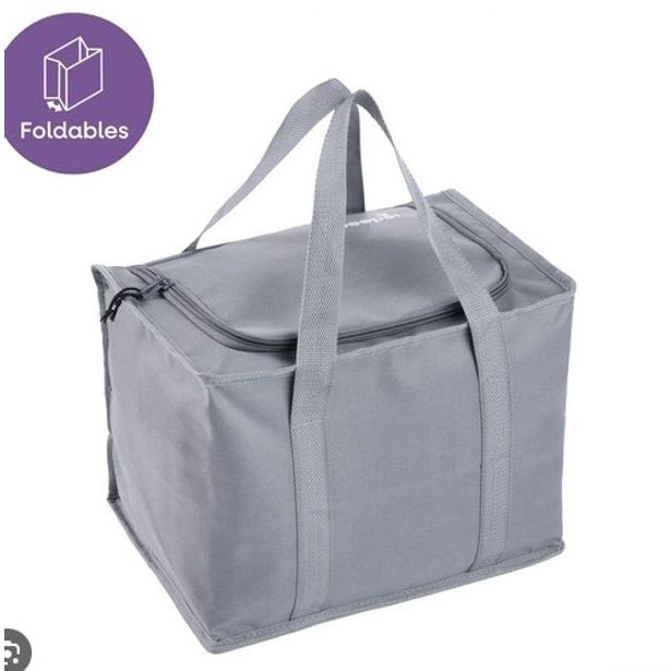 taška chlad. 20l, JOHANNA L, 34x24,5x26cm, graf.šedá, textil