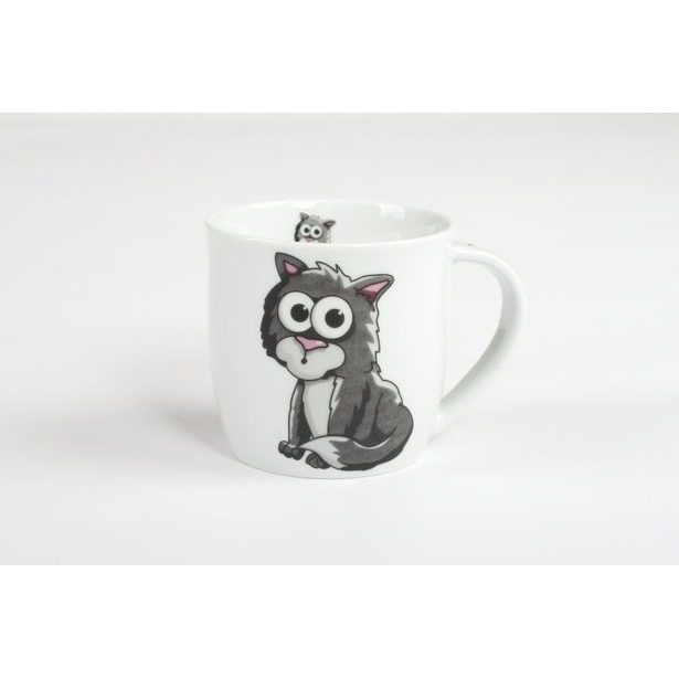 hrnek 260ml ANDREAS-KOČKA A57448, čes.porcelán