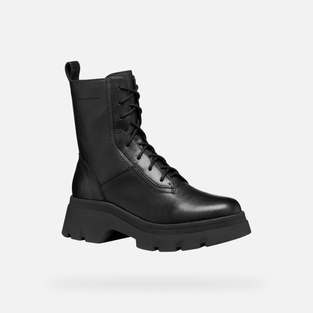 Černá dámská kotníková obuv Geox Pluette