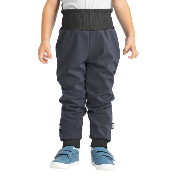 Unuo, Batolecí softshellové kalhoty s fleecem Street, Tm. Šedá