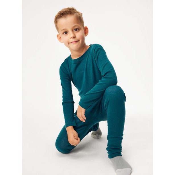 Unuo Dětské merino legíny, Petrolejová