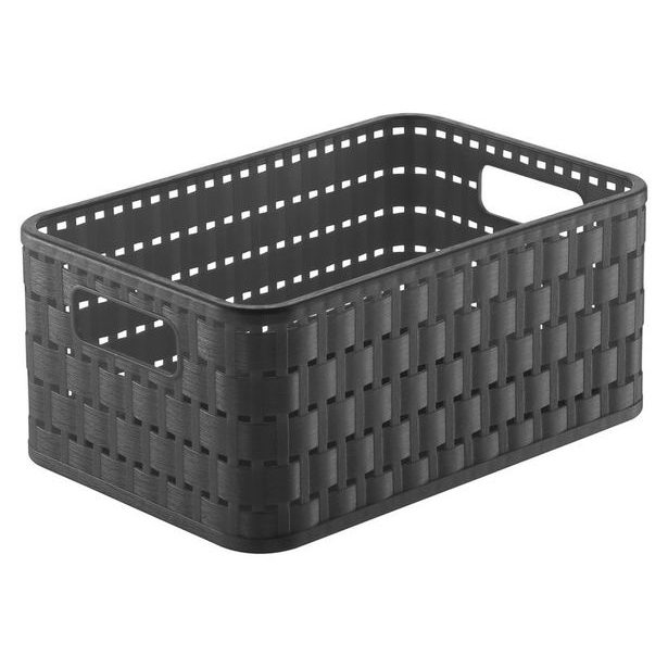 koš-box 4,0l antracit COUNTRY A 6, 23,7x15,8x10,8, plast