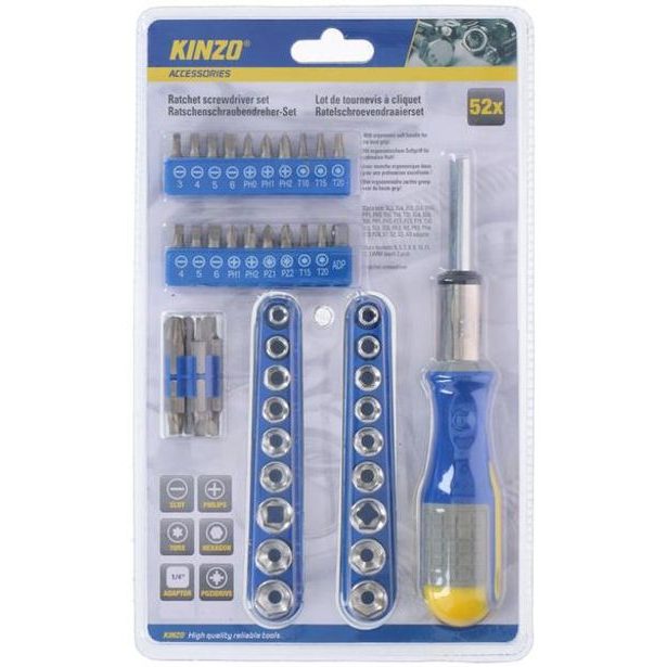 Edco ŠROUBOVÁK + SADA BITŮ 52KS_hamashop