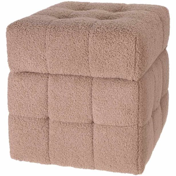 H & S COLLECTION Taburet 38 × 38 × 37 cm hnědá KO-NB1510860hned