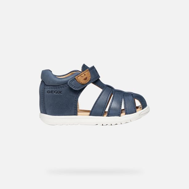 Tmavě modré chlapecké boty pro první krůčky Geox Sandal Macchia