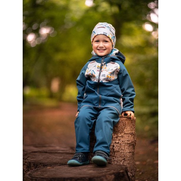 Unuo, Batolecí softshellové kalhoty s fleecem, Kobaltová