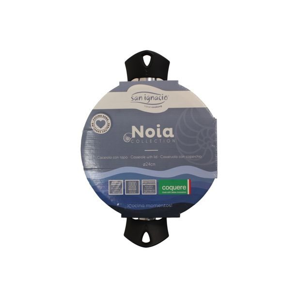 SAN IGNACIO Kastrol s poklicí a nepřilnavým povrchem NOIA 24 cm modrá BGEU-6961
