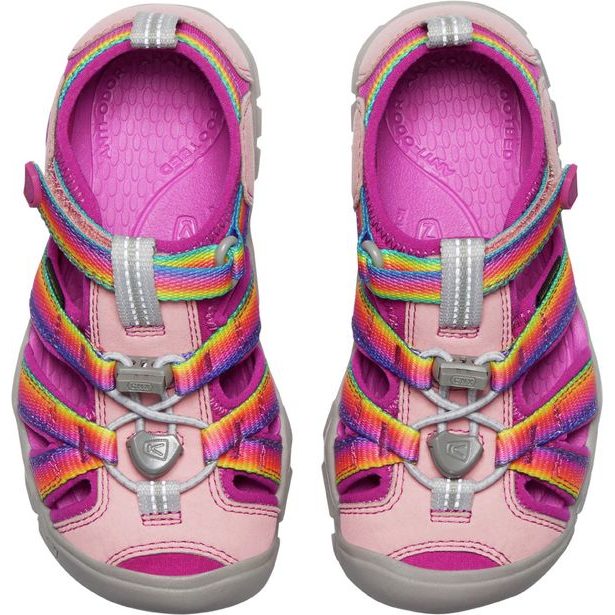Sandály KEEN SEACAMP II CNX YOUTH rainbow/festival fuchsia