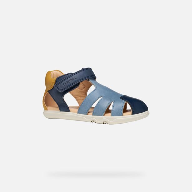 Modré chlapecké barefoot sandály Geox Sandal Steppieup