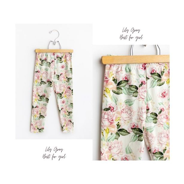 Legíny Lily Grey - Světlé růže