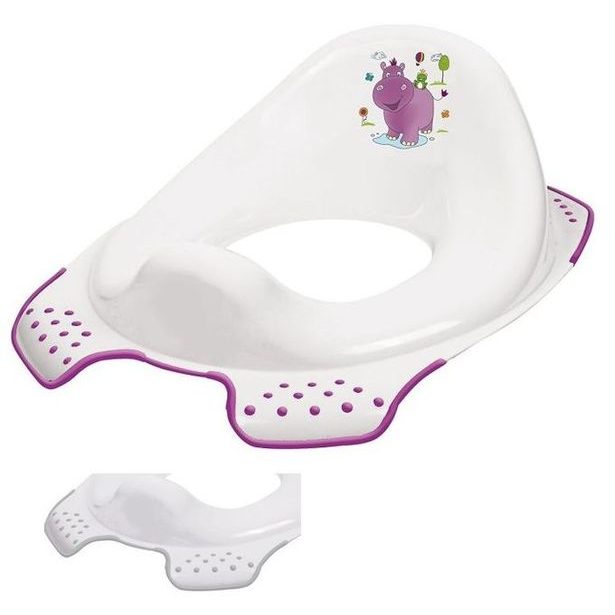 WC sedátko HROCH, bílé, 30x40x15cm, protiskluz.