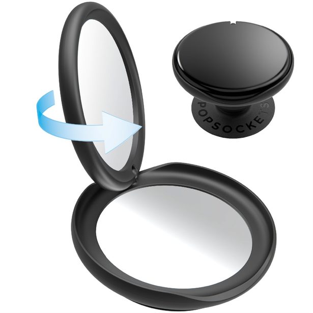 PopSockets PopGrip Gen.2, PopMirror Black, se zrcátkem