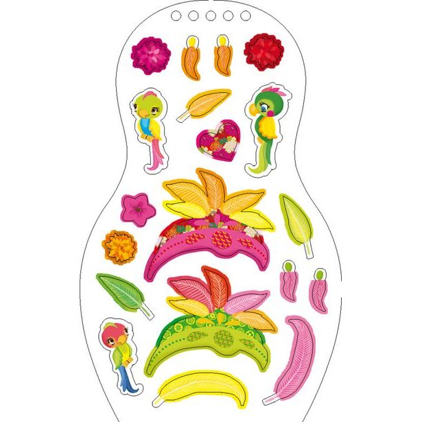 Obliekame brazílske bábiky ISABELA – Maľovanky