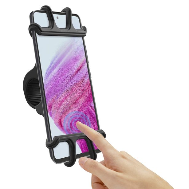 Hama Flexible, držák mobilu na řídítka jízdního kola, pro zařízení s šířkou 6-8 cm a výškou 13-15 cm
