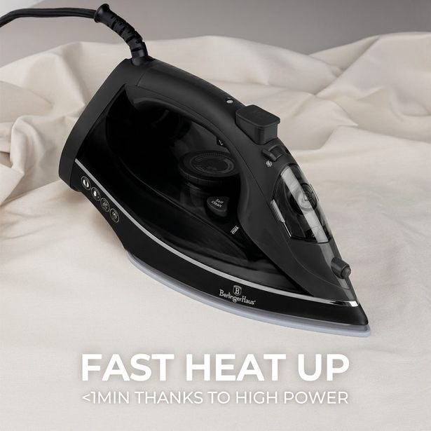 BERLINGERHAUS Žehlička napařovací 2200 W Matte Black Collection BH-9930