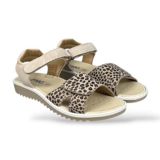 Dívčí letní boty, sandály IMAC - Leopard