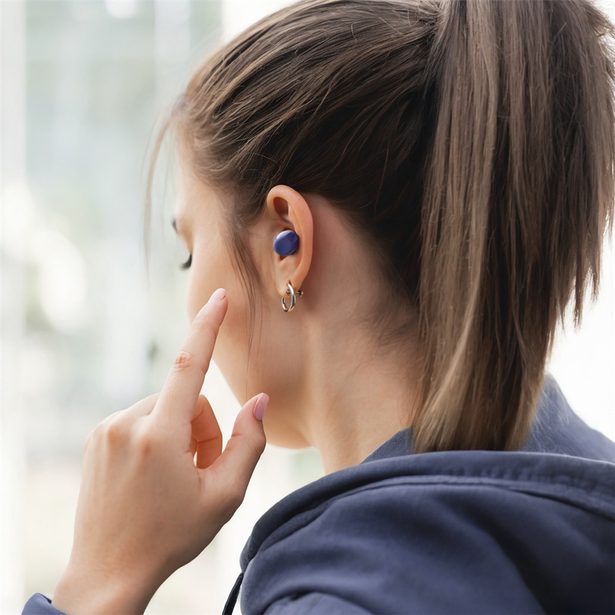 Hama Bluetooth sluchátka Freedom Buddy II, špunty, modrá