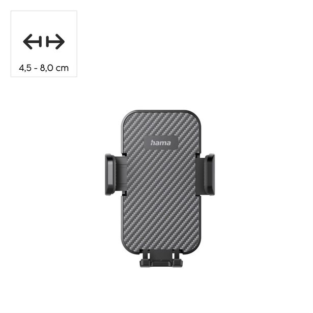 Hama držák mobilu do auta, připevnění ke kulaté ventilační mřížce, otočný o 360°, univerzální