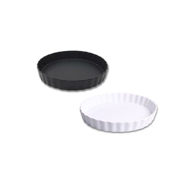 forma koláč d25cm, černý porcelán