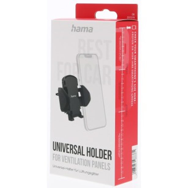 Hama Move, držák mobilu do auta, připevnění k ventilační mřížce, otočný o 360°, univerzální